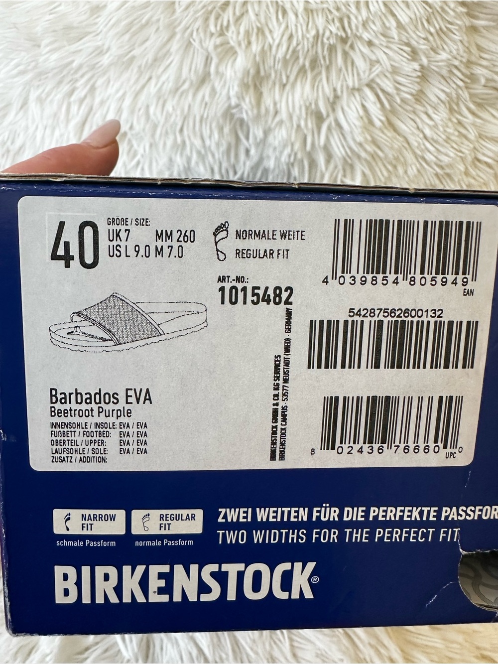 Birkenstock Barbados EVA Beetroot Purple Slide Sandals Pink Size: 40 EU 9 Women - Picture 6 of 6